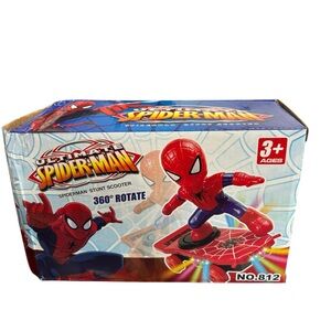 Spider-Man Stunt Scooter Toy - Red and Blue